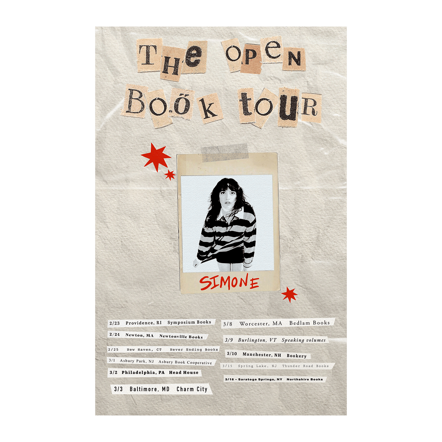 The Open Book Tour Poster