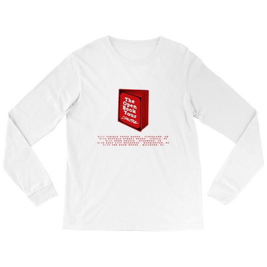 Open Book Tour - Exclusive Long Sleeve Tee (White)